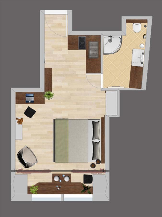 ⭑ Comfy Vip Studio In The Center With Netflix Брно Экстерьер фото